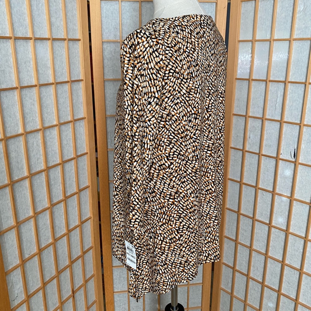 $ JM Collection Stretch Print Swing Top SZ PM NWT - Picture 10 of 12